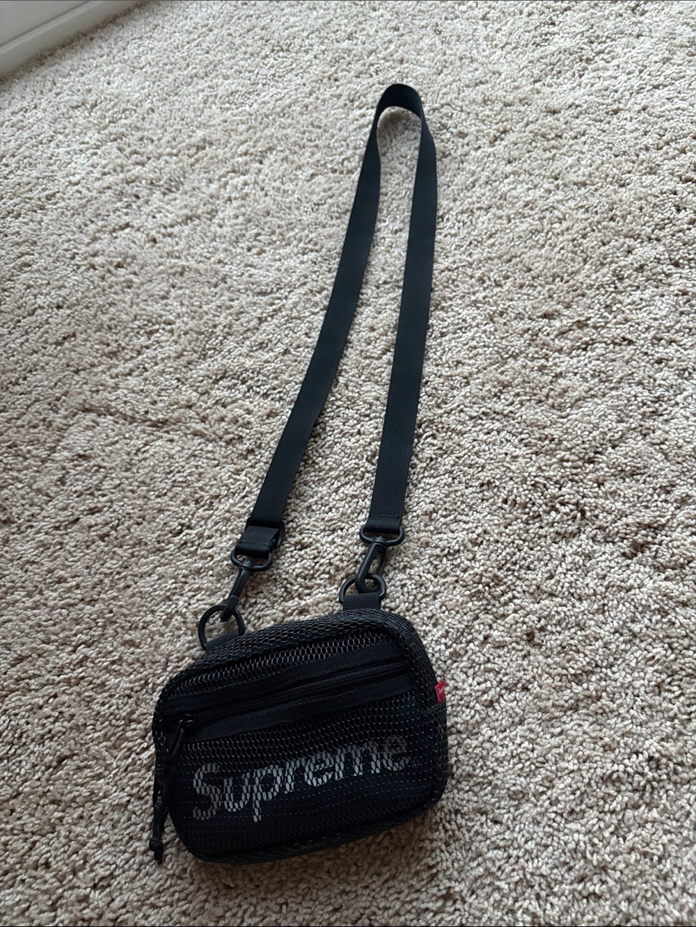 Supreme Small Black Shoulder Bag